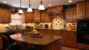 A beautiful interior of a custom kitchen